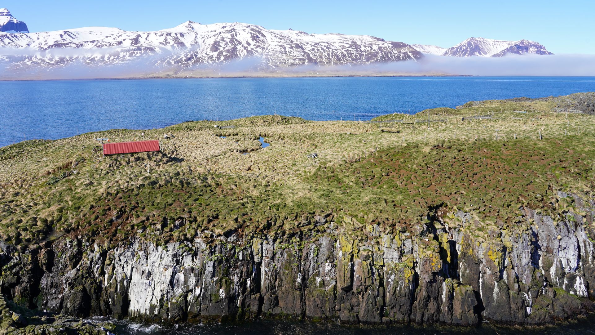 Coastal test site along an Icelandic fjord
